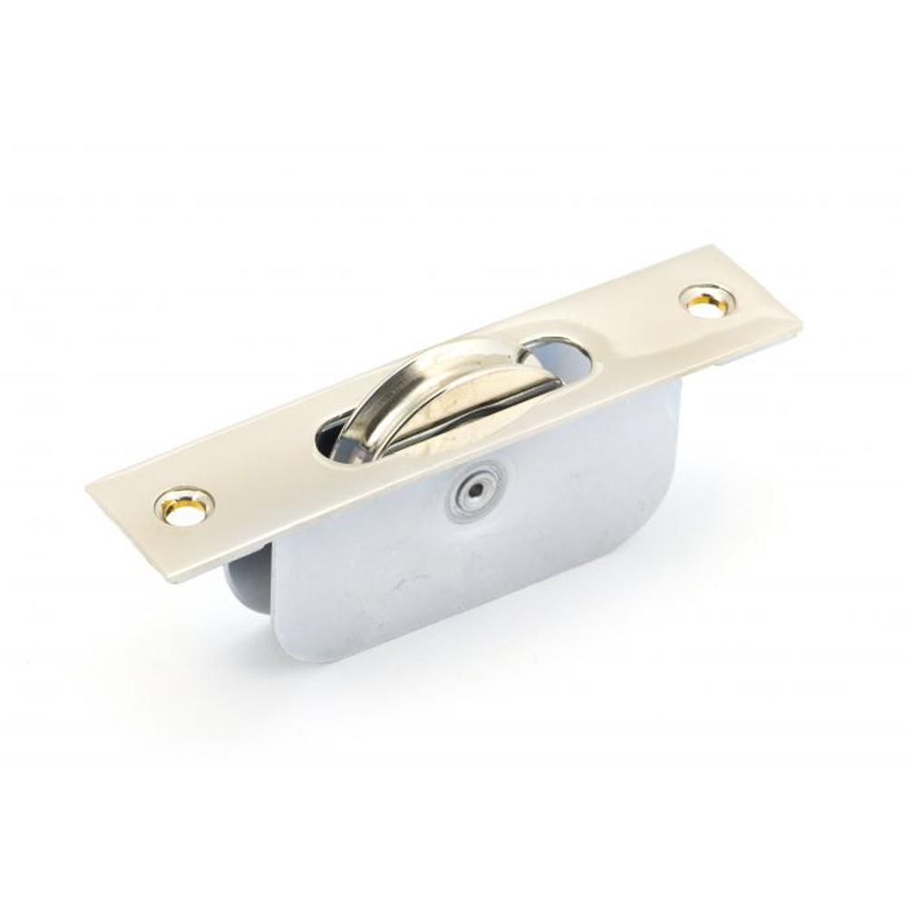 From the Anvil 1 3/4 Inch Square End Sash Pulley - Polished Nickel